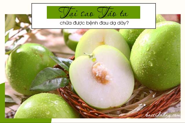 chữa đau dạ dày bằng táo ta