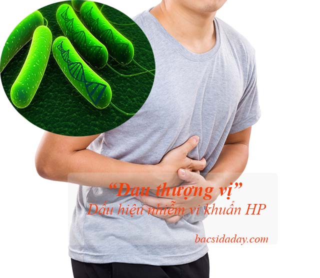 Dấu hiệu nhiễm vi khuẩn HP là đau thượng vị