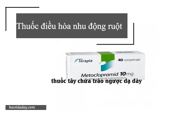 chữa trào ngược dạ dày bằng tây y