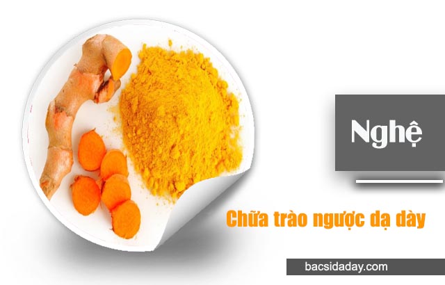 cách chữa trào ngược dạ dày bằng nghệ