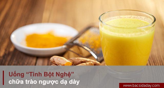 cách chữa trào ngược dạ dày bằng tinh bột nghệ