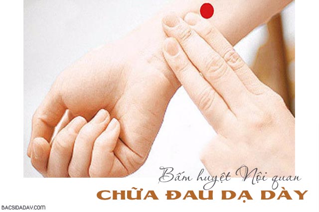 xoa bóp bấm huyệt chữa đau dạ dày