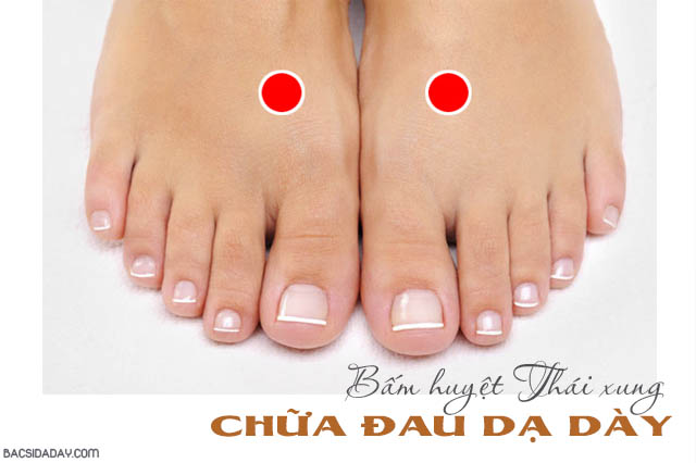 bấm huyệt chữa trào ngược dạ dày