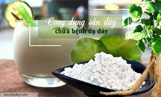 sắn dây trị đau dạ dày