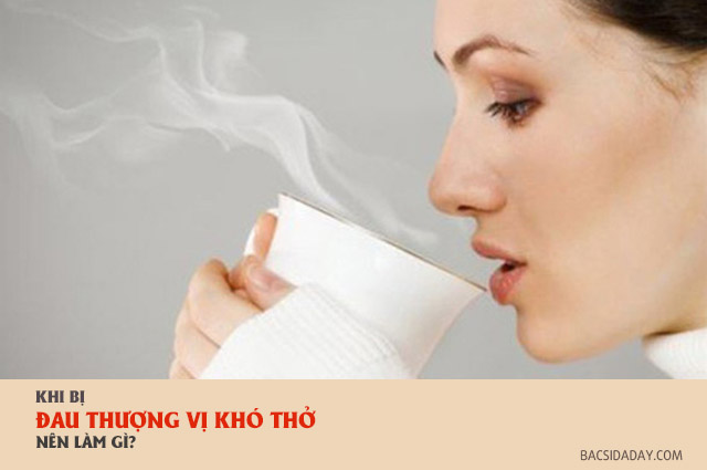 đau thượng vị kèm khó thở