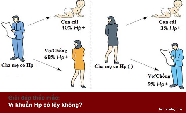 Vi khuẩn Hp có lây không