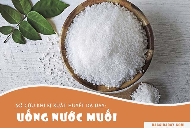 cách sơ cứu khi bị xuất huyết dạ dày